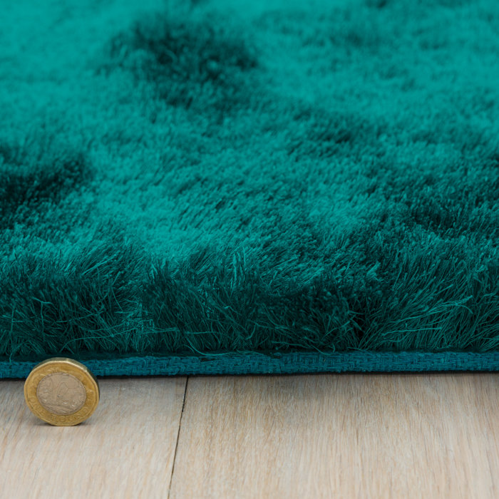 Rosdorf Park Makaila Dark Teal Area Rug & Reviews Wayfair.co.uk